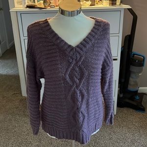 American eagle purple sweater